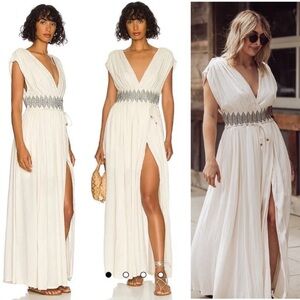 NWT Free People Devon Woven Dress With Smocked Waistband